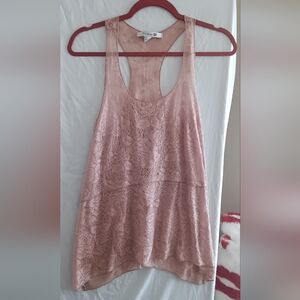 Forever 21 Blush Pink Lace Sleeveless Top